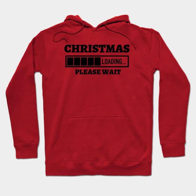 Christmas Loading Please Wait Hoodie by Kylie Paul